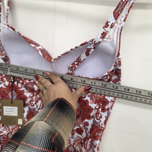 NEW Niptuck Women’s Sakina Floral Joanne One Piece Slimming Swimsuit size 8 Red - Picture 12 of 12